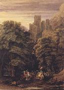 William Turner of Oxford, A Scene in the vicinity of a Baronial Residence in the reign of Stephen (mk47)